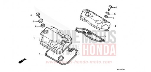 CYLINDER HEAD COVER NTV650P de 1993
